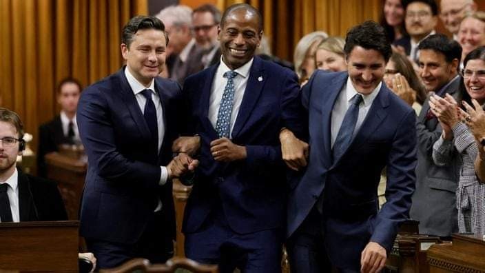Le Parlement canadien élit Greg Fergus, premier président noir