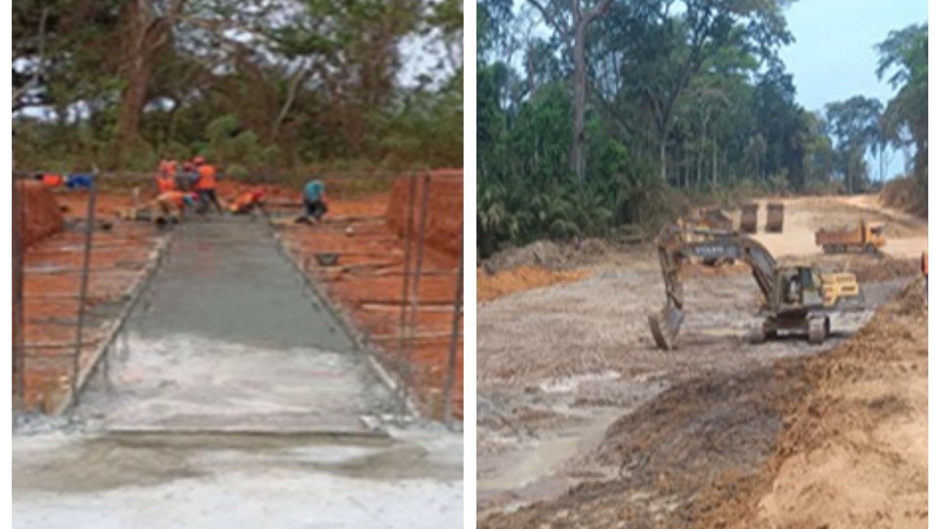 Construction de la section Ndjolé-Mankim : l’installation de la centrale à béton est achevée