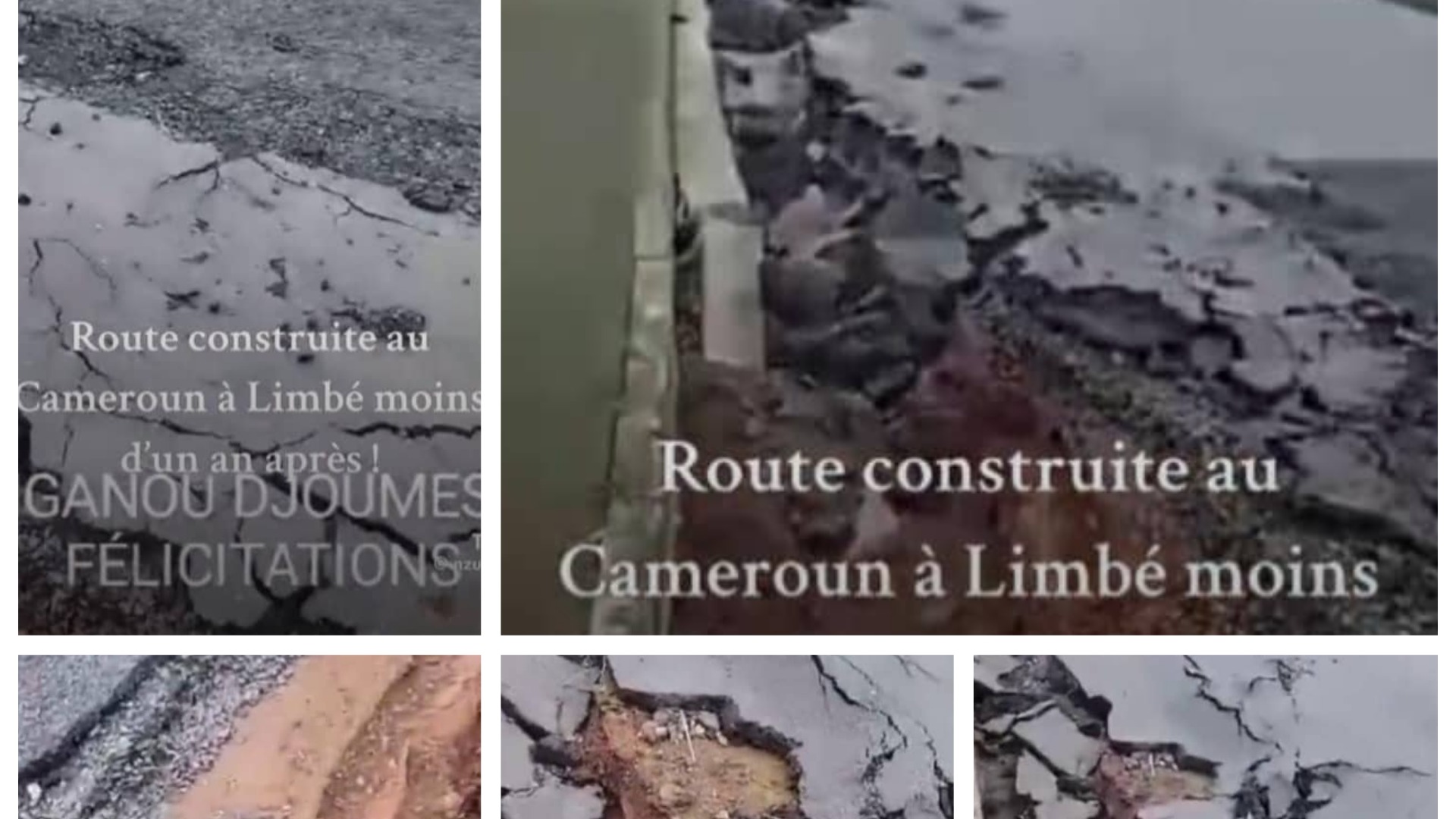 Clarification du ministère des travaux publics sur une vidéo mettant en scène des malfaçons constatées sur un tronçon routier dans la ville de Limbé 
