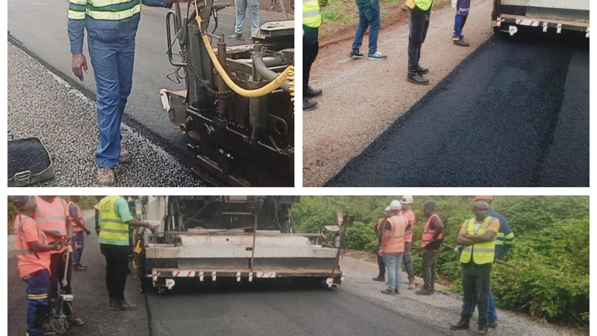 Réhabilitation de la route Mbalmayo-Sangmélima : la chaussée est totalement recyclée sur la surface du lot 3