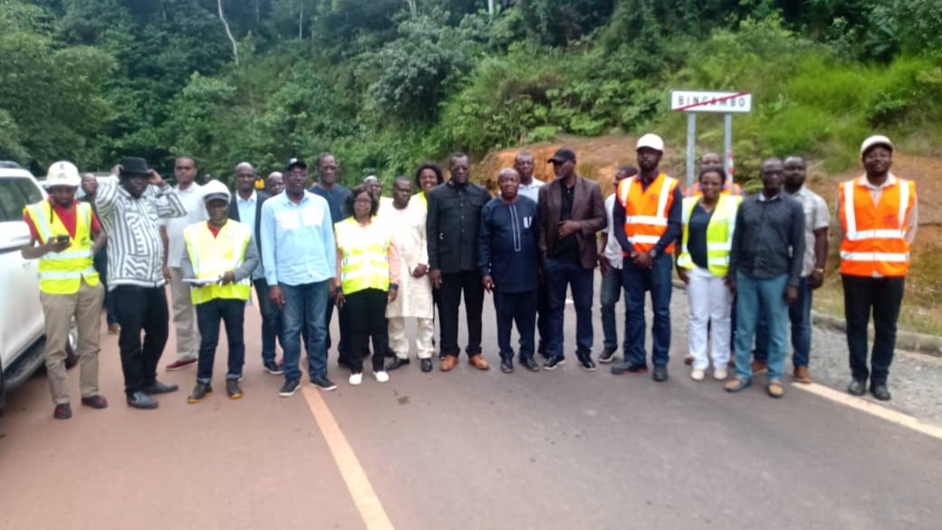 Route Olama-Bingambo (106km) : Le MINTP procède à la réception définitive des travaux  
