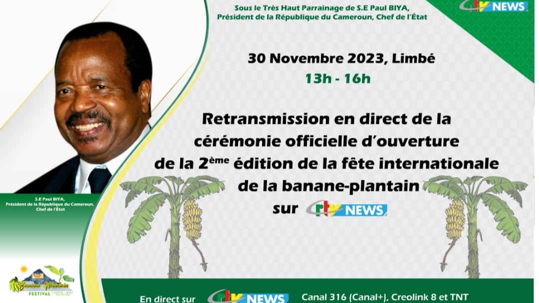 Deuxième Festival International de la Banane Plantain Sud-Ouest 2023 du 30 novembre au 02 décembre 2023 à Limbé 