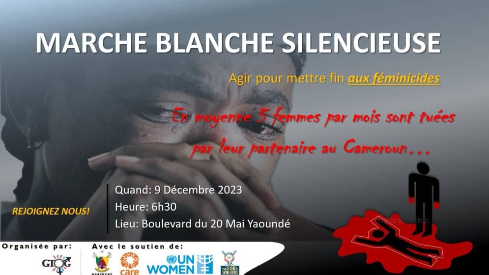 VIOLENCES FAITES AUX FEMMES MARCHE SILENCIEUSE LE SAMEDI 9 DECEMBRE 2023 PAR LE Pr SHANDA TONME 